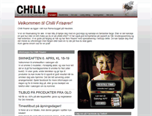 Tablet Screenshot of chilli-frisorer.no